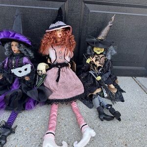 Pink Witch Costume Dress for Kids - Decorative Halloween Outfit